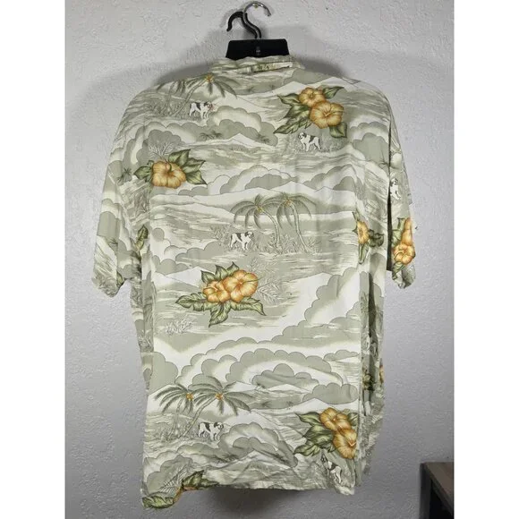 Big Dogs Hawaiian St. Bernard Button Up Short Sleeve Casual Outdoors Size 22/24 - Picture 3 of 5